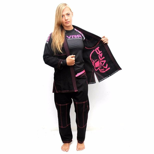 Kimono Jiu-jitsu Feminino Kvra Bjj Style Preto