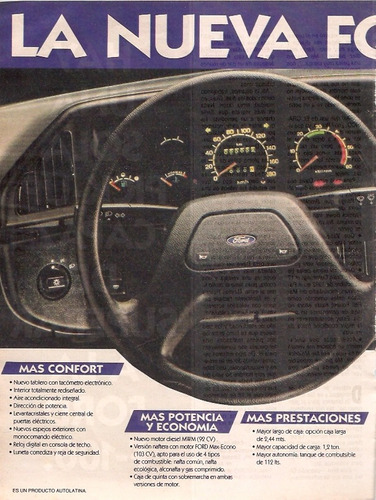 Antigua Publicidad  Camioneta Ford F1000 1993