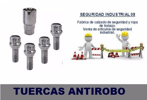 Bulones Tuercas De Seguridad Antirrobo Llantas Autos Camioet