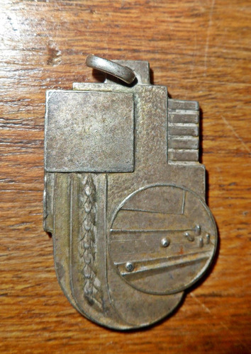 Antigua Medalla Art Deco De Plata Bolos Club  Alboratol 1945