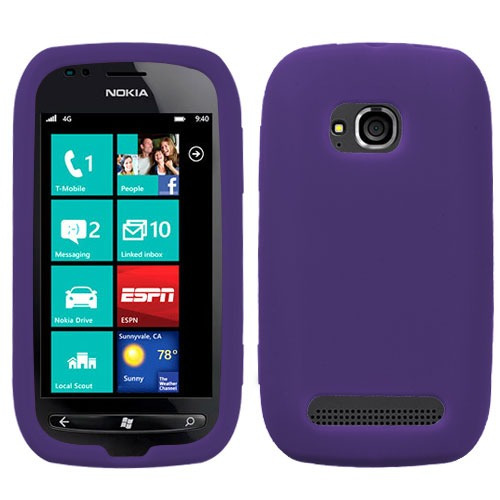Funda Silicon Nokia Lumia 710 700 Lila