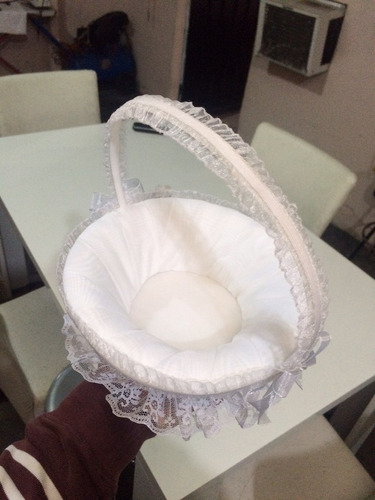 Cesta Para Rosas Porta Anillos Arras Boda Matrimonio Nupcias