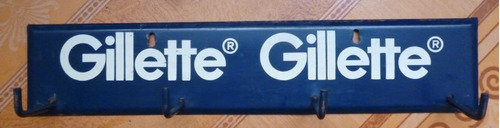 Cachi8  Antiguo Colgante Exhibidora Gillette De Metal