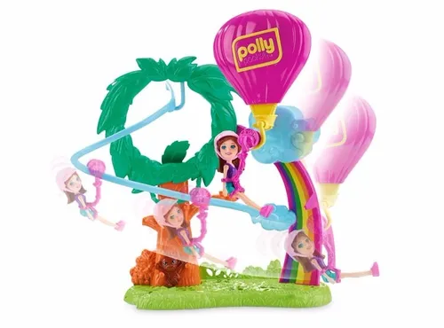Polly Pocket Safari Aventura Globo Djb10 Mu eca Ni as