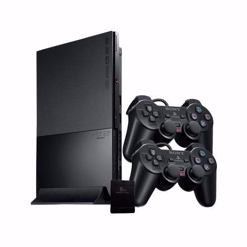 Ps2 Slim Original Destravado C/2 Controles Sony -- Game Novo