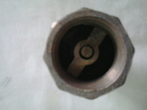 Imagen 4 de 4 de Valvula Check De Maraca De 1 En Bronce