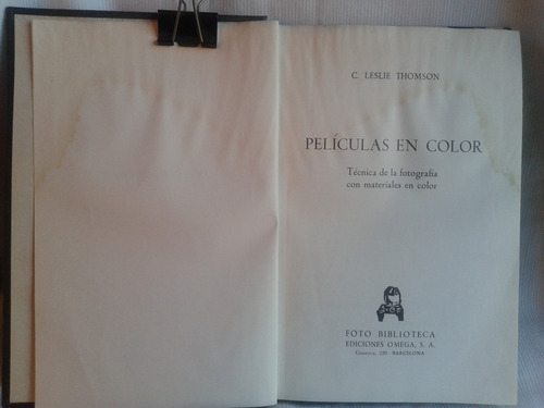 Películas En Color. Leslie Thomson. Ediciones Omega