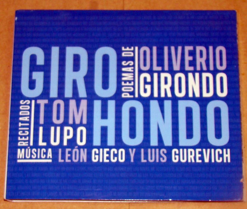 Tom Lupo Giro Hondo Gieco Gureich Girondo Cd Pro / Kktus