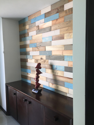 Muro De Madera Solida Recubrimiento Pared Pallet Palet