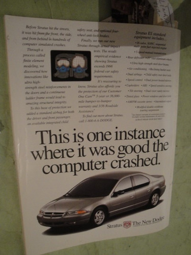 Publicidad Dodge Stratus Es Año 1996