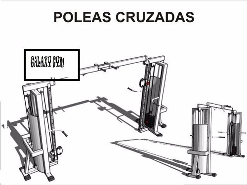 Planos De Dibujos De La Máquina Poleas Cruzadas Parar Gym