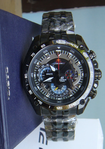 Reloj Casio Edifice Ef-550bkrb-1av Black Red Bull - Original
