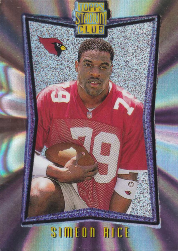 1996 Stadium Club Rookie Simeon Rice De Cards