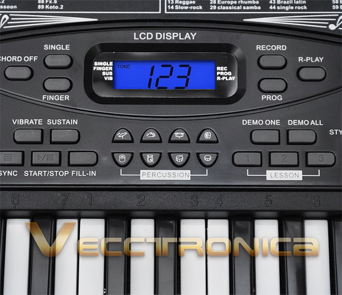 Teclado Musical 54 Teclas Funcion De Grabacion Fabuloso Wow
