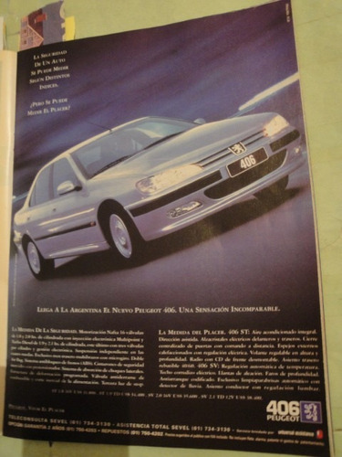 Publicidad Peugeot 406 Año 1997