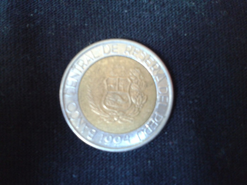 Moneda Peru 2 Soles Bimetalica 1994 Ca06