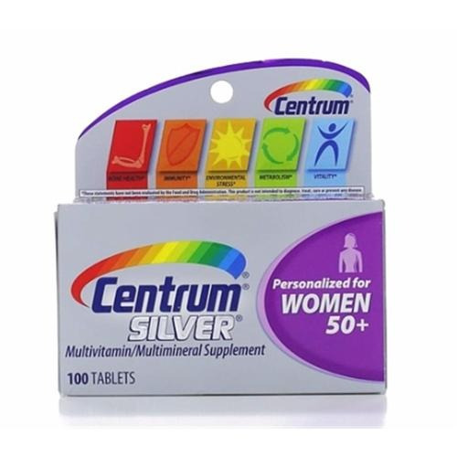 Vitaminas Para Mujer 50+ 100 Tabletas (6 Frascos) Centrum