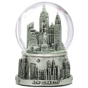 Nueva York Plata Forrado Snow Globe 65mm