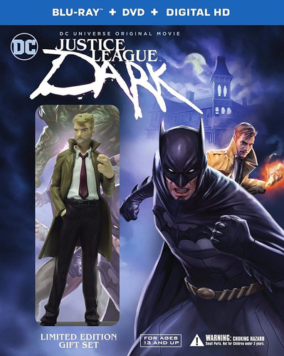 Justice League Dark Deluxe Ed. Blu-ray + Dvd + Figura Nuevo