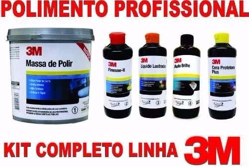 Polimento Kit Cristalização Espelhamento Profissional 3m Bri