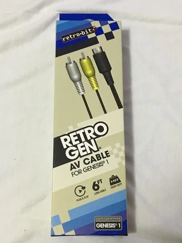 Cabo Av Para Mega Drive 1 E Genesis 1 - Retro Bit Nota 10