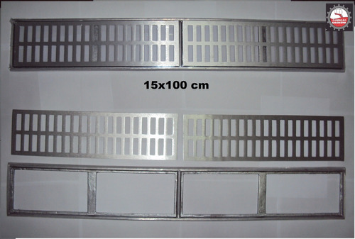 Kit Ralo Linear: 9 Ralos 15x100 + 1 15x50 Aluminio Escovado