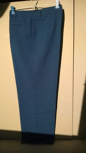 Pantalon Mujer Talle 58 Azul Tela Tropical