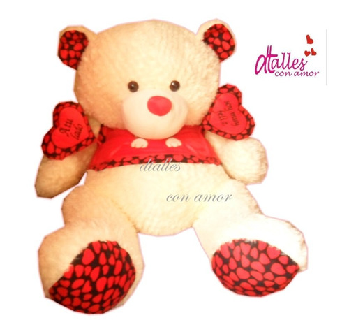 Oferta Peluche Grande Corazon Regalos Amor Tarjeta Con Fotos