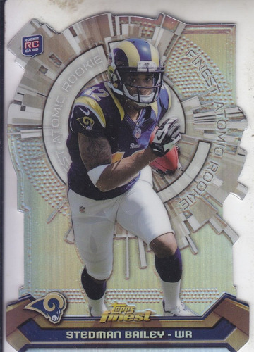 2013 Finest Atomic Refractor Rookie Stedman Bailey Wr Rams