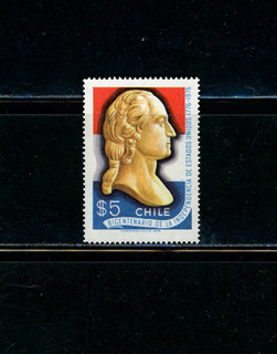 Sellos De Chile 200 Años Independencia De Estados Unidos. 
