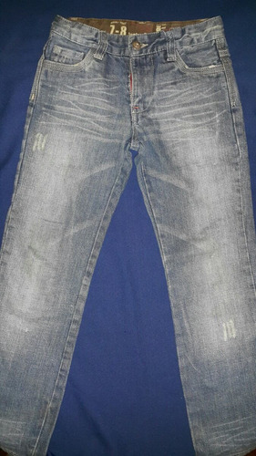 Pantalon Jean Original Zara Para Niño Talle 8 Vaquero