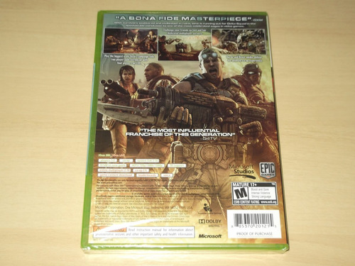 Xbox 360 - Gears Of War 3 (americano)