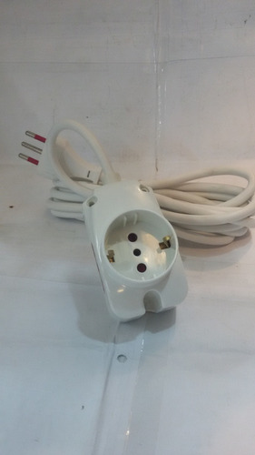 Imagen 2 de 4 de Alargue Conatel 3 Metros 1 Schuko 2 Linea Modular Zapatilla