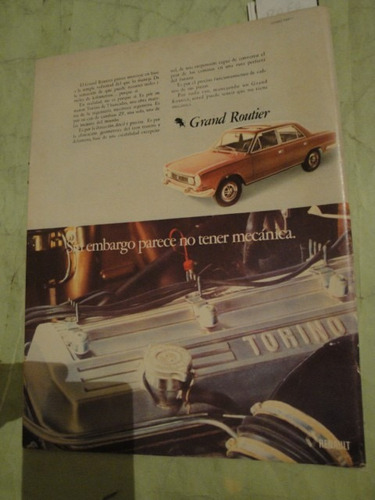 Publicidad Torino Grand Routier Año 1975