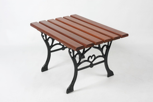 Conjunto Francês Namoradeira Jardim Madeira 3 Bancos 1 Mesa