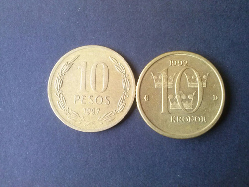 Moneda Suecia 10 Kronor Bronce 1992 (c43)