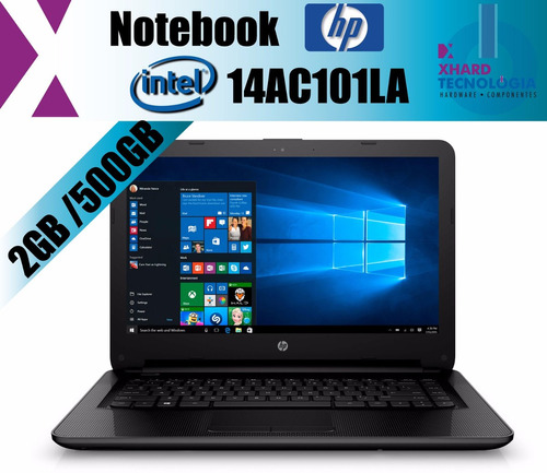 Notebook Hp 14 Intel Celeron N3050 2gb Ram 500gb Win10