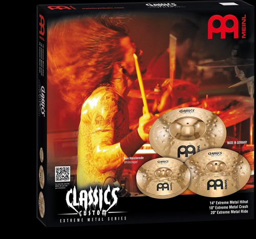 Meinl Set Platillos Classic Custom Extreme Metal Profesional