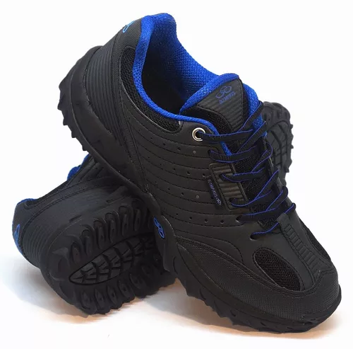 Zapatillas Olympikus Modelo Outdoor Niños Field Negro/azul |