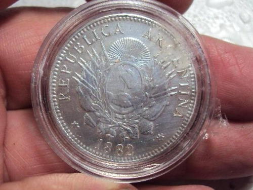 Moneda Argentina Patacon 50 Centavos 1882