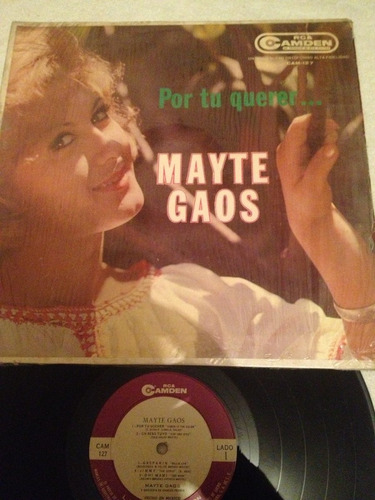  Mayte Gaos Por Tu Querer Disco De Vinil Lp Música 60s 
