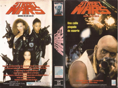 Street Wars Guerra En Las Calles Vhs Alan Wone Curtis Bush