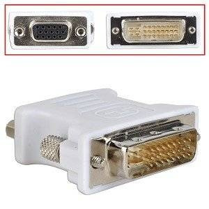 Dvi-i Genérico Dual-link (m) A 15 Pines Vga Adapter (f)