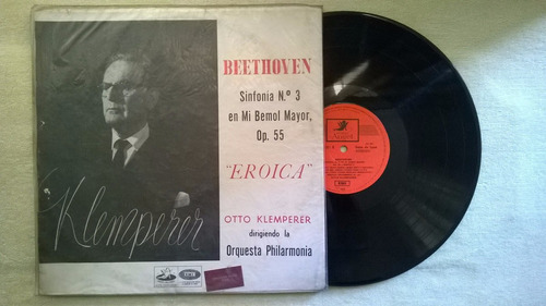 Vinilo Beethoven Sinfonia 3 Heroica Otto Klemperer