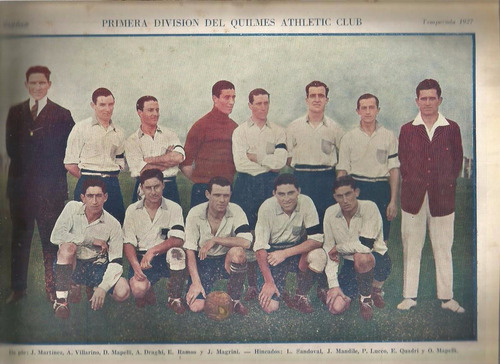 El Grafico / Poster Equipo Quilmes Athletic Club /