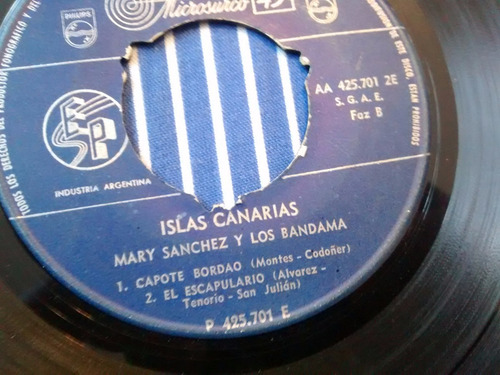 Vinilo Single De Mary Sanchez Y Los Bandama ( K48 (Usado)