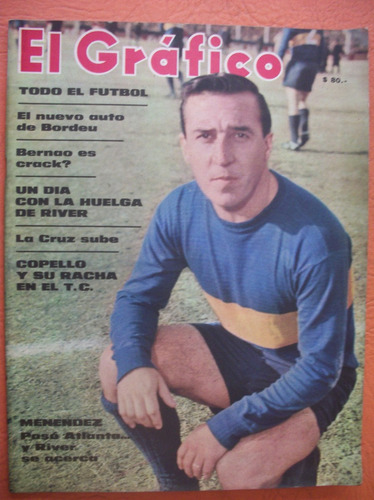 El Grafico 2480 18/4/1967 Boca Menendez Bordeu River Copello