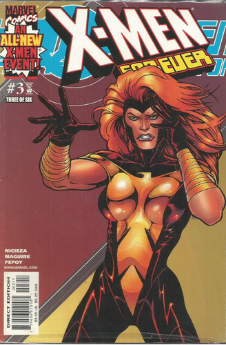 X-men Forever N° 03 - Em Inglês - Editora Marvel - Formato 16 X 25 - Capa Mole - Bonellihq 3 Cx242 Nov23