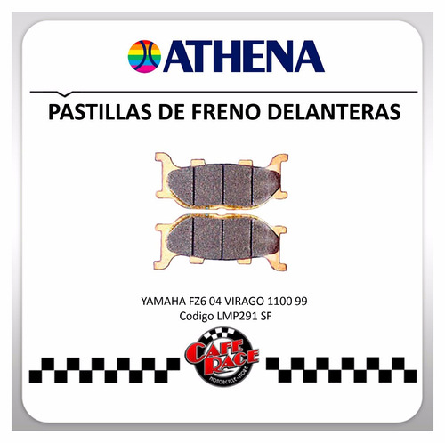 Pastillas De Freno Delanteras Yamaha Athena