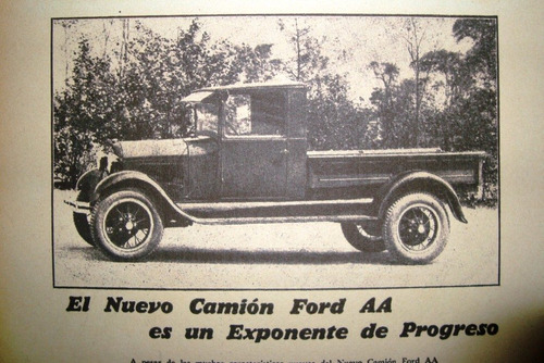 Ford A 1929 Camioncito 1/2 Tonel.16 Publicidad Lamina Ford T